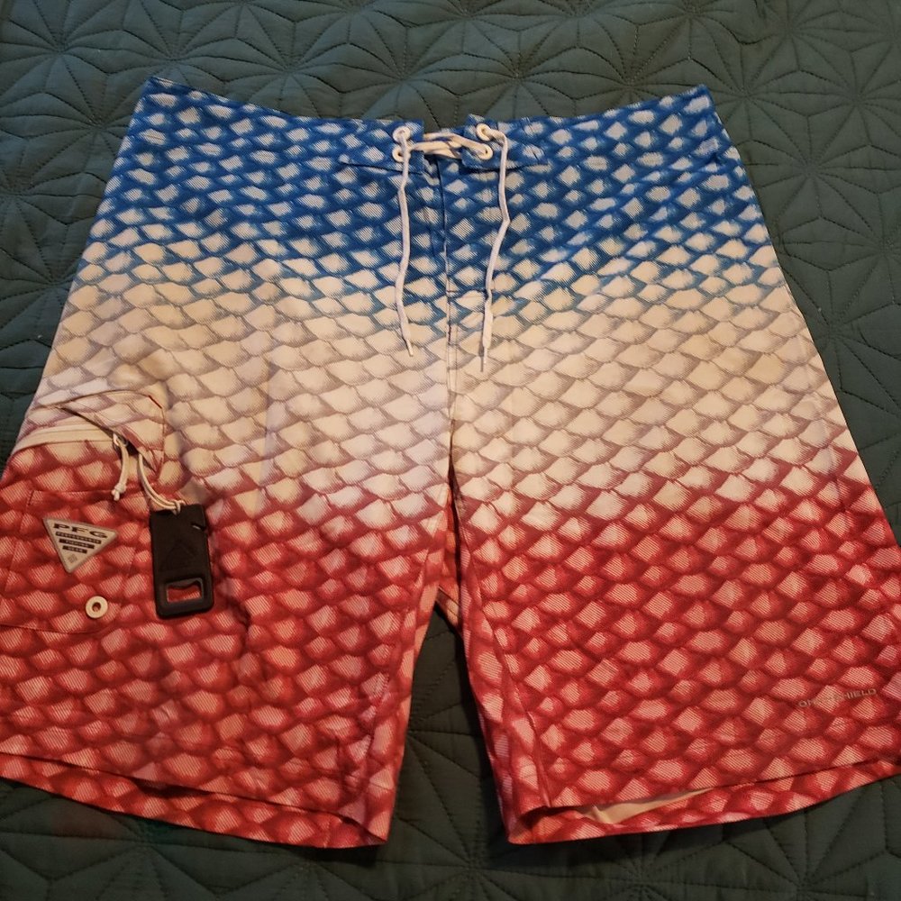 COLUMBIA MENS PFG FISHING BOARD SHORTS